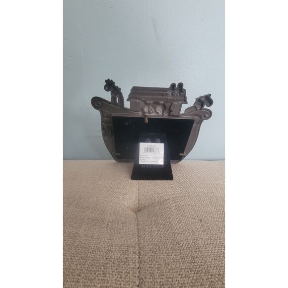 Malden Noah's Ark Infant Baby Picture Photo Frame 3 x 5" Silver NEW - Picture 2 of 2